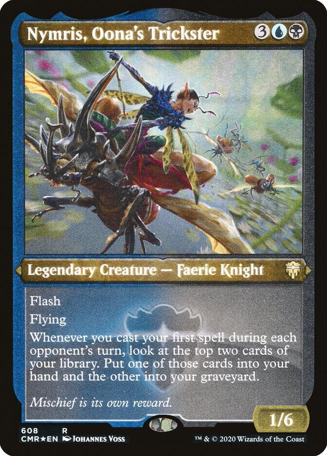 Nymris Oonas Trickster Foil Etched 608 (Commander Legends)  - Foil | Good Games Adelaide SA