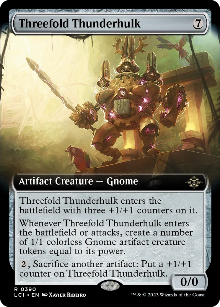 Threefold Thunderhulk (Extended Art) [The Lost Caverns of Ixalan] | Good Games Adelaide SA