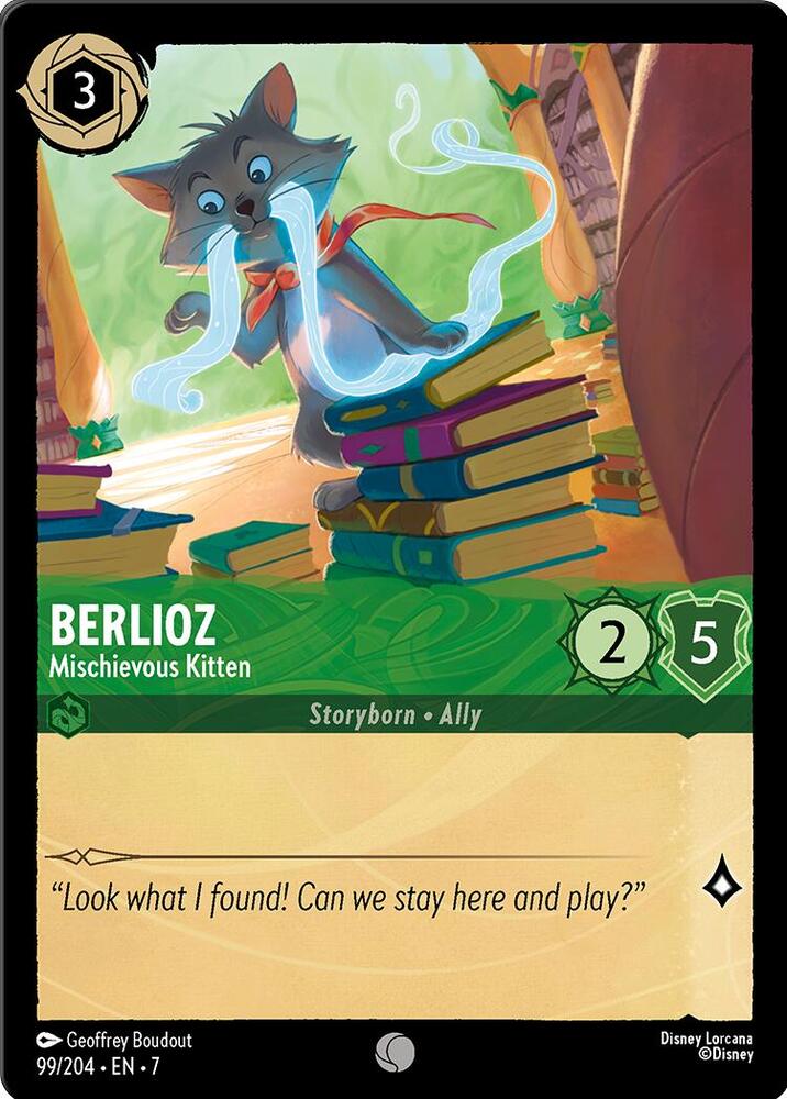 Berlioz Mischievous Kitten 99/204 (Archazia's Island)  | Good Games Adelaide SA