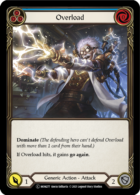 Overload (Blue) [U-MON277-RF] Unlimited Rainbow Foil | Good Games Adelaide SA