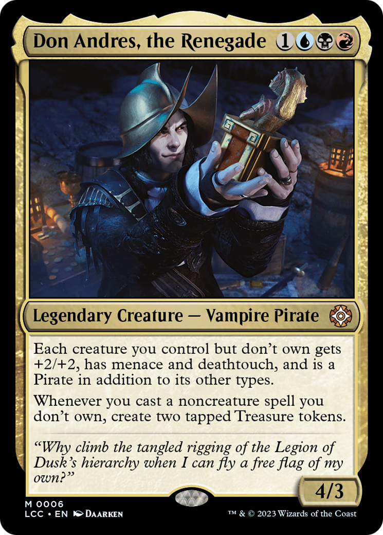 Don Andres, the Renegade [The Lost Caverns of Ixalan Commander] | Good Games Adelaide SA