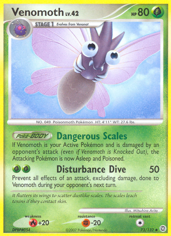 Venomoth (73/132) [Diamond & Pearl: Secret Wonders] | Good Games Adelaide SA
