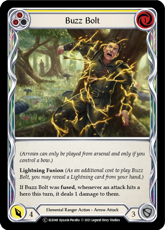Buzz Bolt (Yellow) [U-ELE048] Unlimited Rainbow Foil | Good Games Adelaide SA