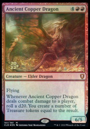 Ancient Copper Dragon [Commander Legends: Battle for Baldur's Gate Prerelease Promos] | Good Games Adelaide SA