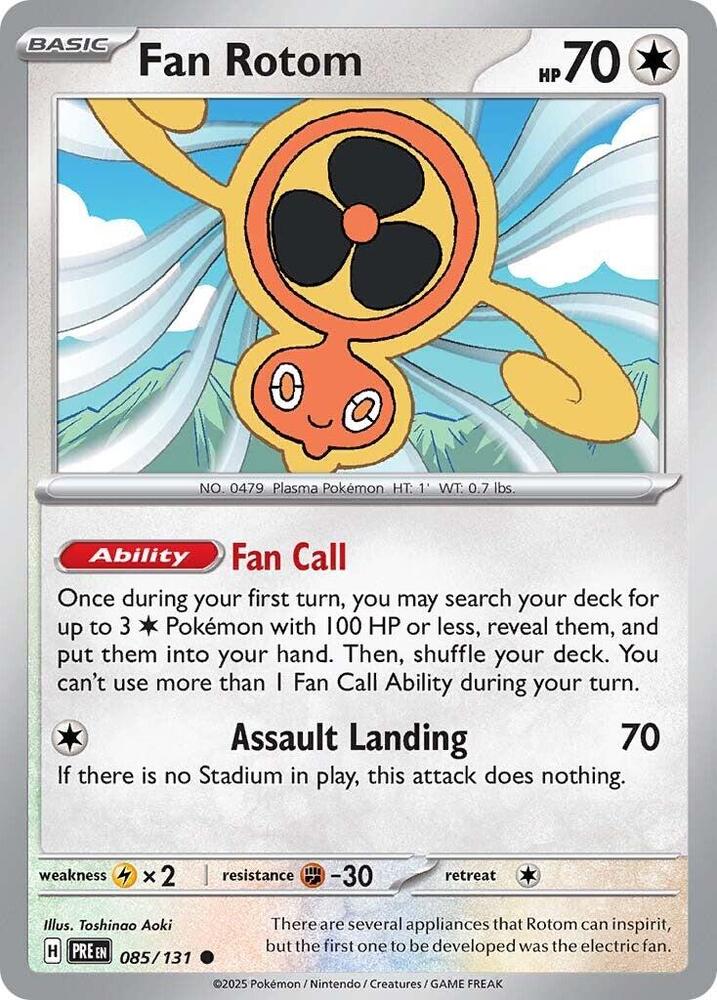 Fan Rotom (085/131) [Scarlet & Violet: Prismatic Evolutions] | Good Games Adelaide SA