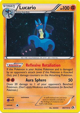 Lucario 080/113 (Miscellaneous Cards & Products)  - Cosmo Holofoil | Good Games Adelaide SA