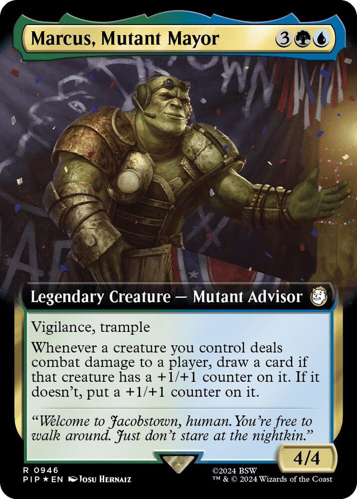 Marcus, Mutant Mayor 946 (Universes Beyond: Fallout)  - Foil | Good Games Adelaide SA
