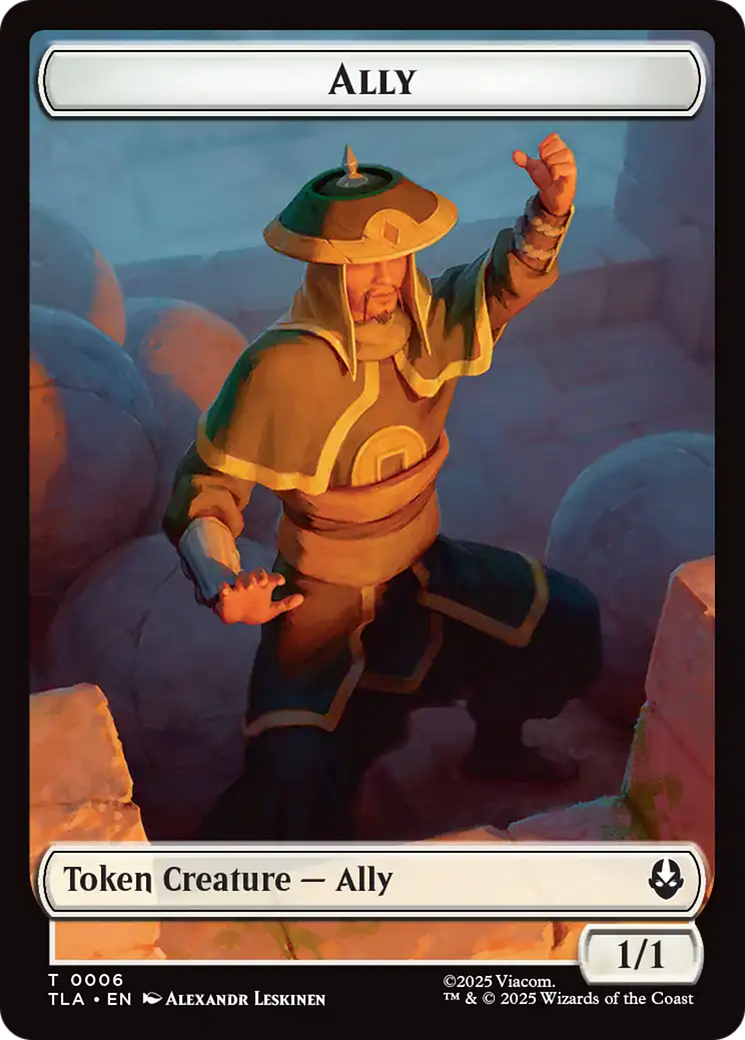 Ally (0006) // Soldier (0002) Double-Sided Token [Avatar: The Last Airbender Tokens] | Good Games Adelaide SA