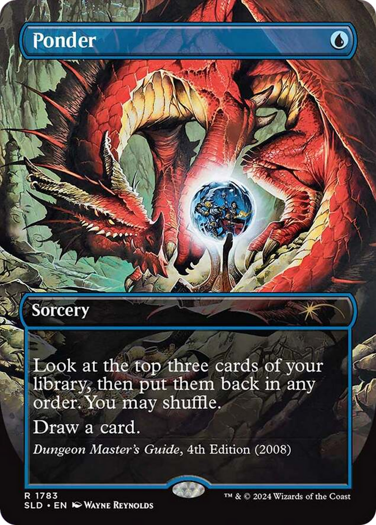 Ponder (1783) (Rainbow Foil) [Secret Lair Drop Series] | Good Games Adelaide SA