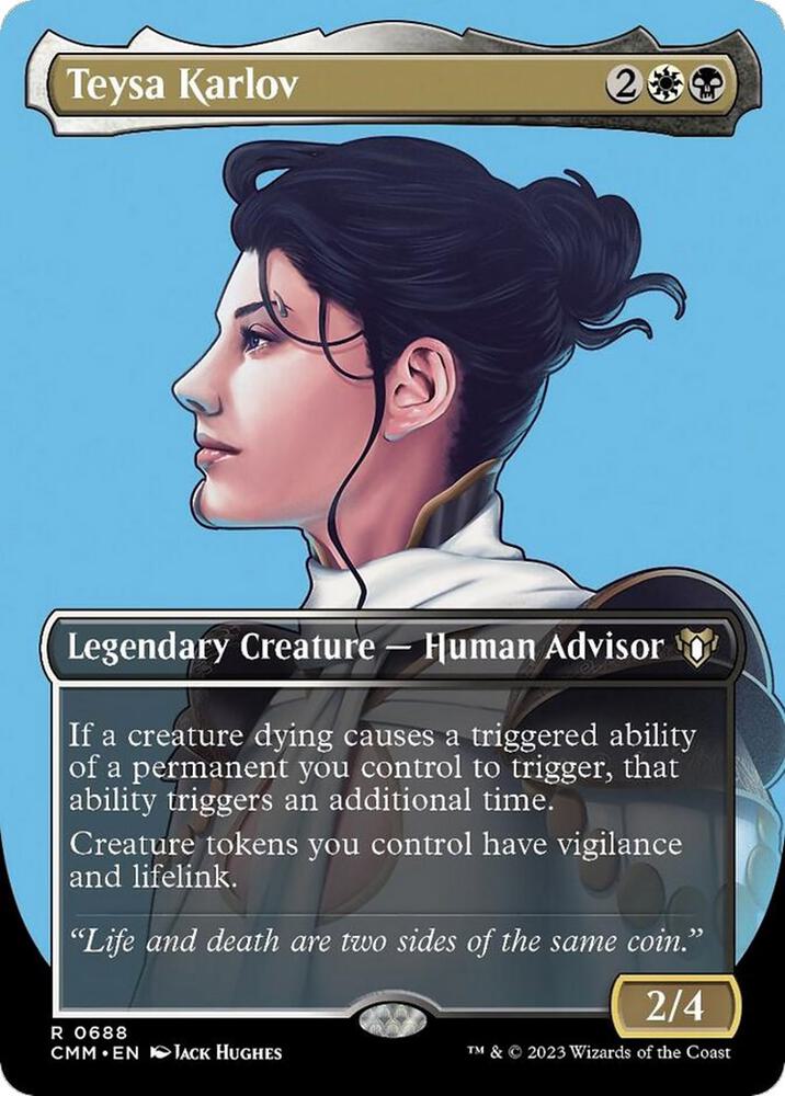 Teysa Karlov 688 (Commander Masters)  - Borderless Foil | Good Games Adelaide SA