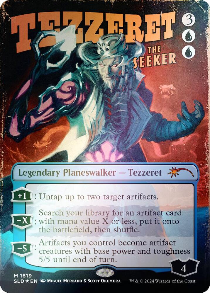 Tezzeret the Seeker 1619 Rainbow Foil 1619 (Secret Lair Drop Series)  - Foil | Good Games Adelaide SA