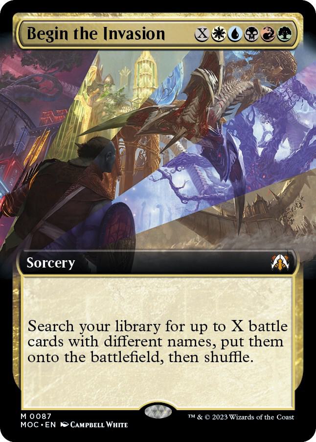 Begin the Invasion 87 (Commander: March of the Machine)  - Extended Art Foil | Good Games Adelaide SA