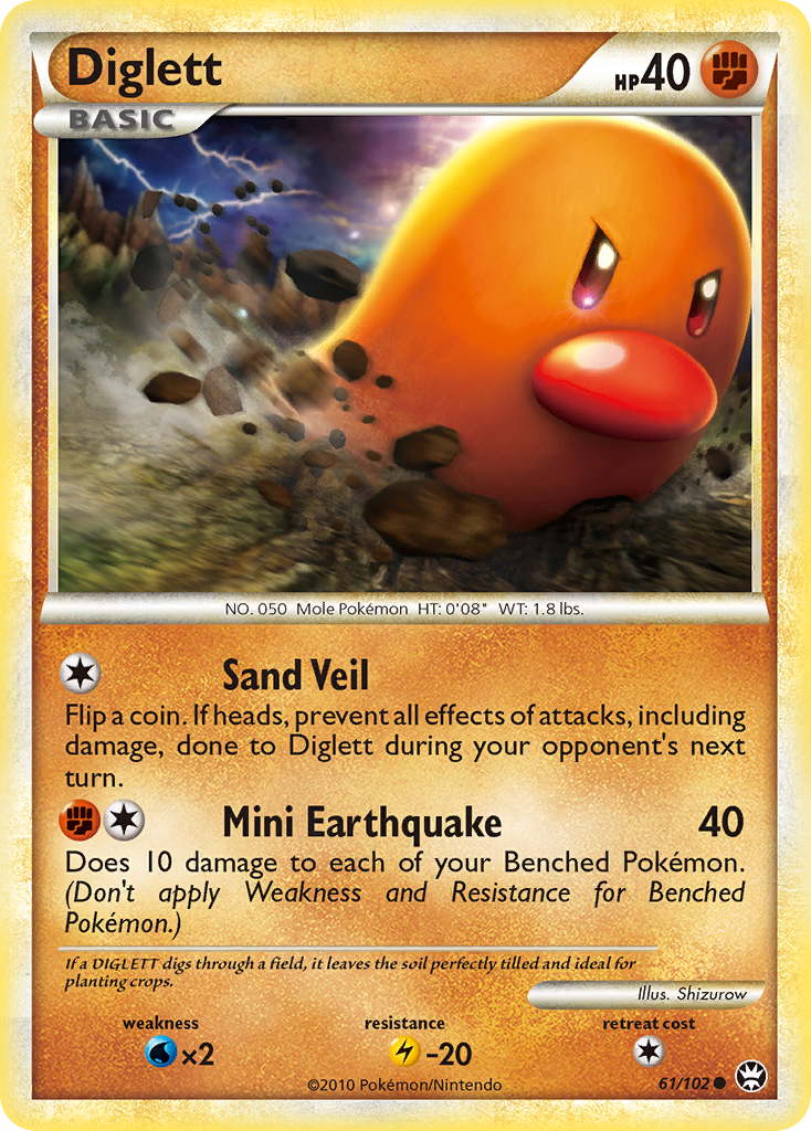 Diglett (61/102) [HeartGold & SoulSilver: Triumphant] | Good Games Adelaide SA