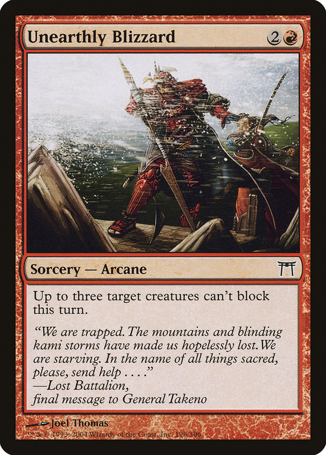 Unearthly Blizzard [Champions of Kamigawa] | Good Games Adelaide SA