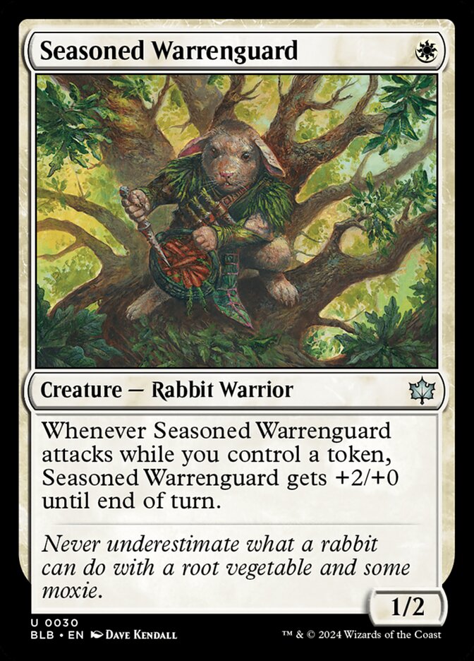 Seasoned Warrenguard 30 (Bloomburrow)  - Foil | Good Games Adelaide SA