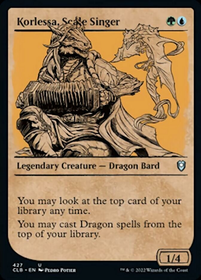Korlessa, Scale Singer (Showcase) [Commander Legends: Battle for Baldur's Gate] | Good Games Adelaide SA