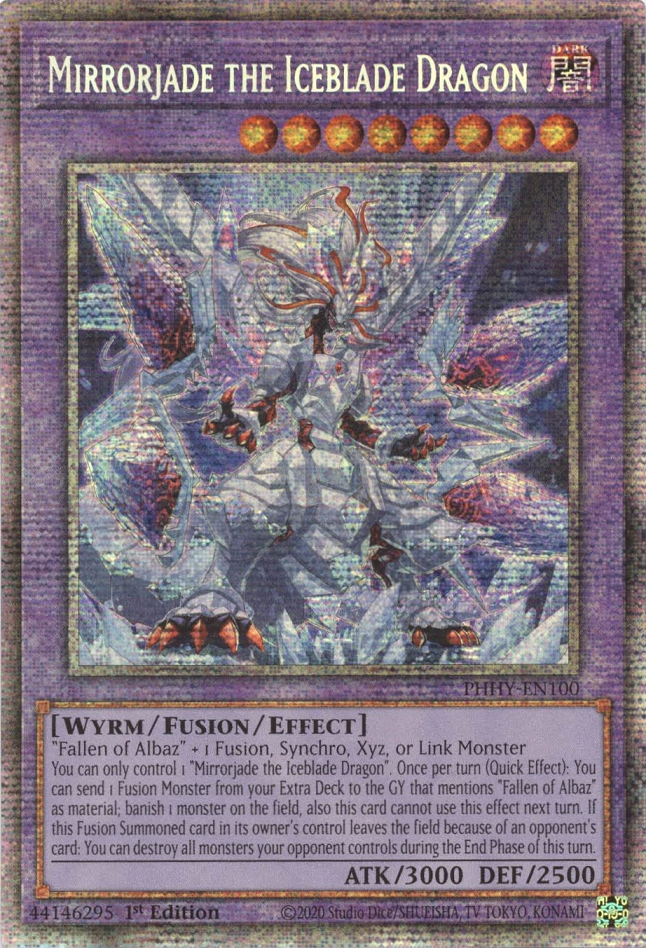 Mirrorjade the Iceblade Dragon [PHHY-EN100] Starlight Rare | Good Games Adelaide SA