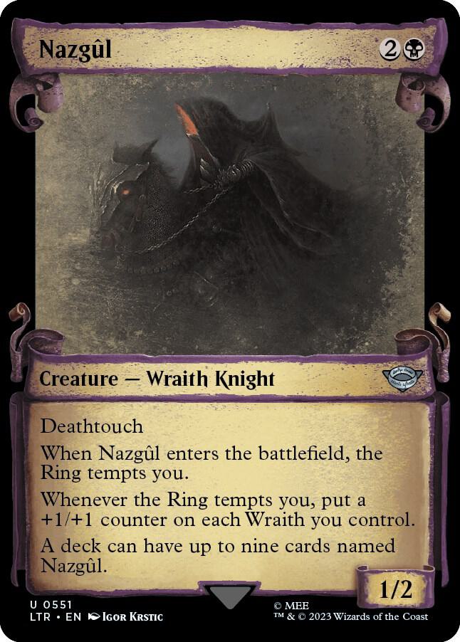 Nazgûl 551 (Universes Beyond: The Lord of the Rings: Tales of Middle-earth)  - Showcase Scroll | Good Games Adelaide SA