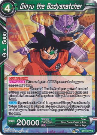 Ginyu the Bodysnatcher (BT10-077) [Rise of the Unison Warrior 2nd Edition] | Good Games Adelaide SA
