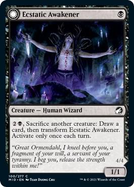 Ecstatic Awakener 100 (Innistrad: Midnight Hunt)  - Foil | Good Games Adelaide SA