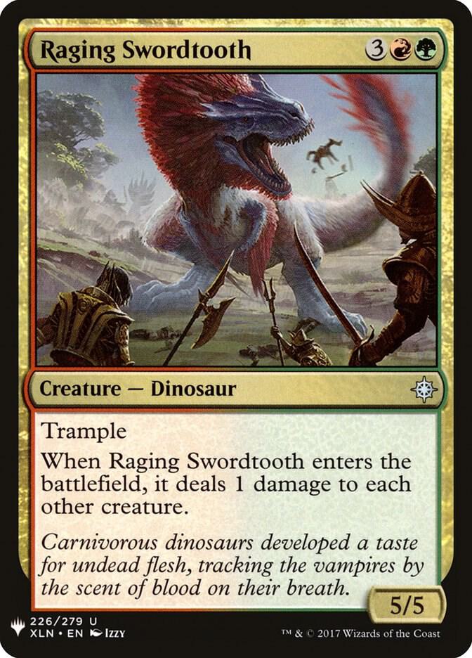 Raging Swordtooth 226 (The List Reprints)  | Good Games Adelaide SA