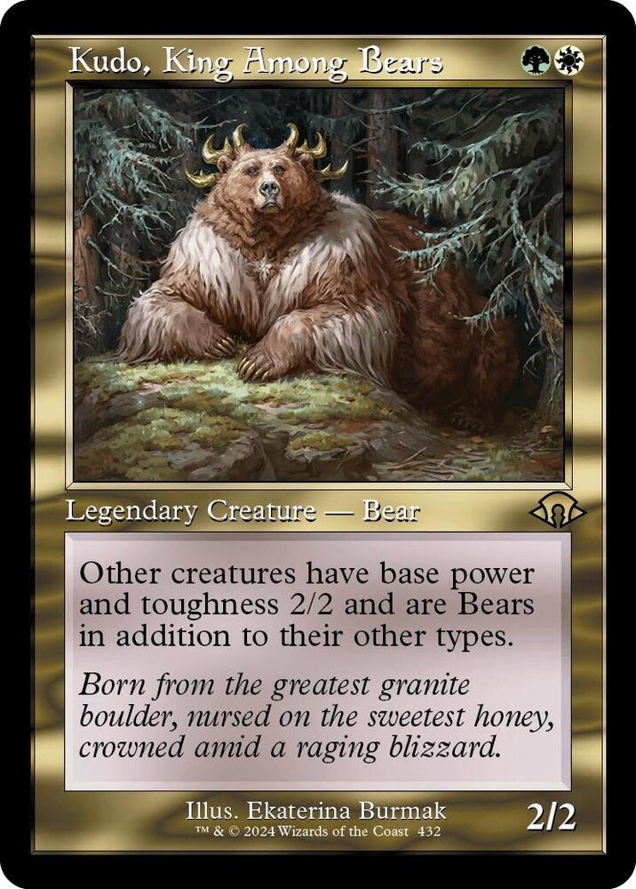 Kudo, King Among Bears 432 (Modern Horizons 3)  - Retro Foil | Good Games Adelaide SA