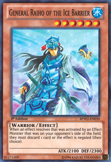 General Raiho of the Ice Barrier [BPW2-EN039] Super Rare | Good Games Adelaide SA