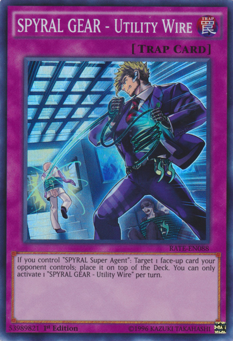 SPYRAL GEAR - Utility Wire [RATE-EN088] Super Rare | Good Games Adelaide SA