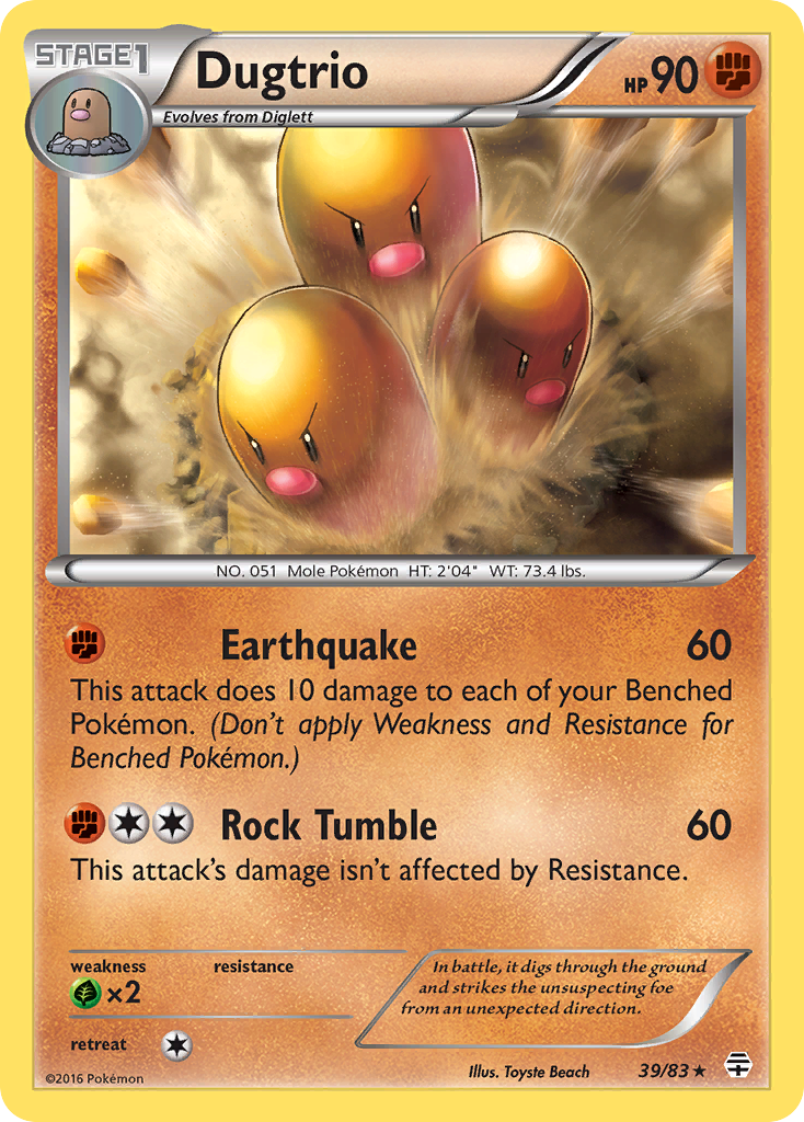 Dugtrio (39/83) [XY: Generations] | Good Games Adelaide SA