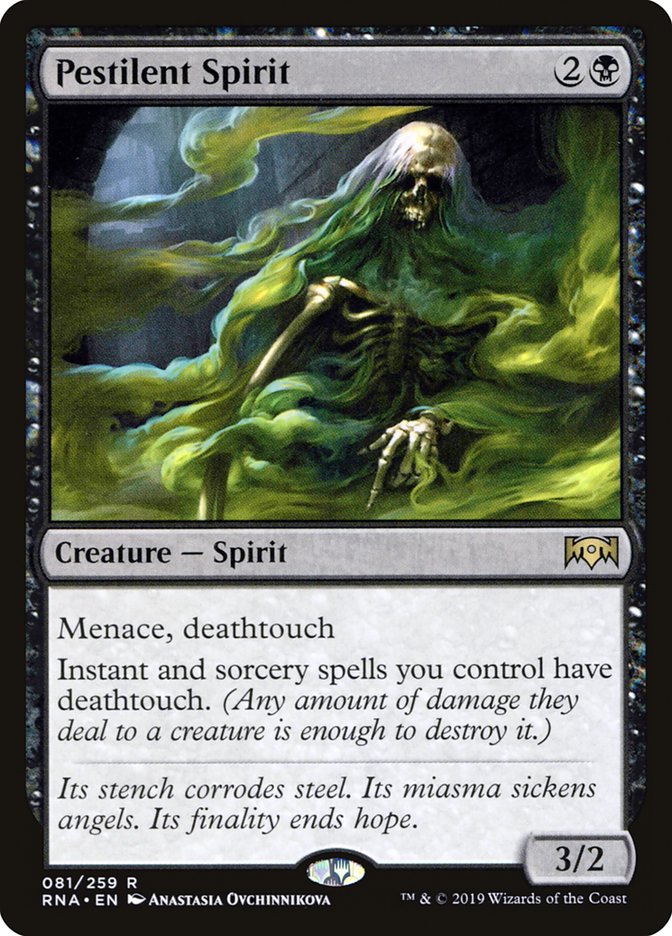 Pestilent Spirit 81 (Ravnica Allegiance)  | Good Games Adelaide SA