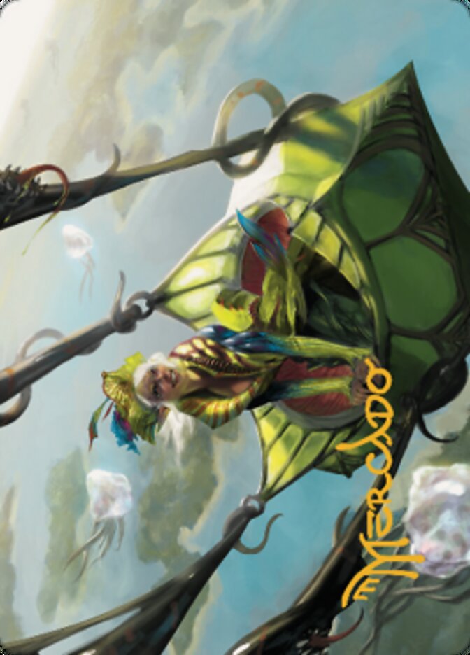 Nael, Avizoa Aeronaut Art Card (Gold-Stamped Signature) [Dominaria United Art Series] | Good Games Adelaide SA