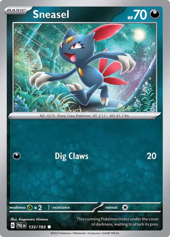 Sneasel 133/193 (SV02: Paldea Evolved)  | Good Games Adelaide SA