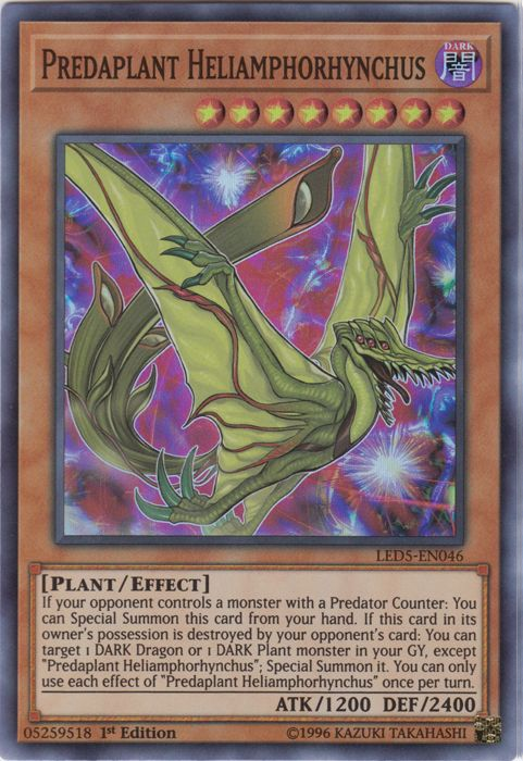 Predaplant Heliamphorhynchus [LED5-EN046] Super Rare | Good Games Adelaide SA