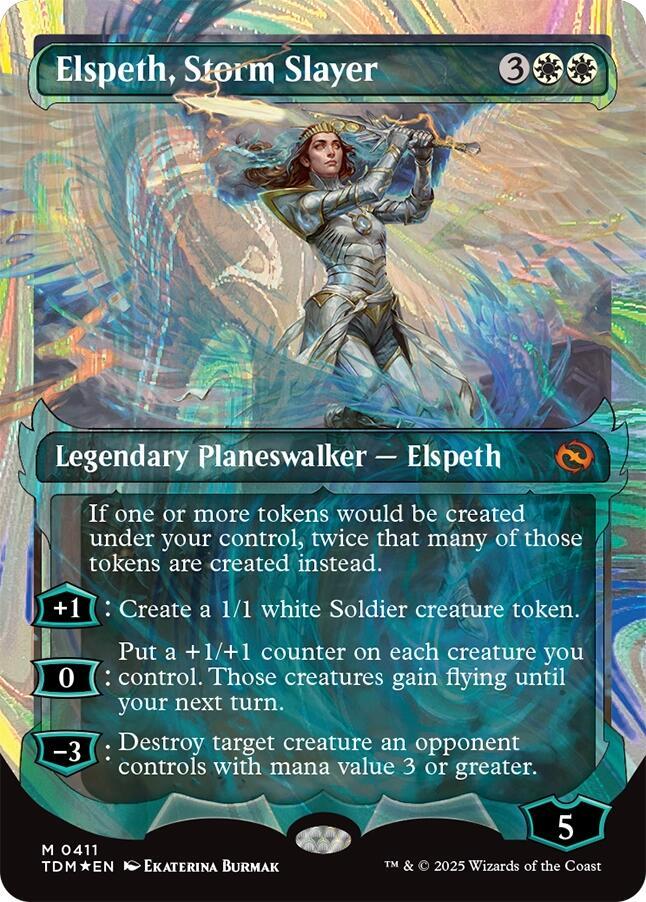 Elspeth, Storm Slayer 411 (Tarkir: Dragonstorm)  - Foil | Good Games Adelaide SA