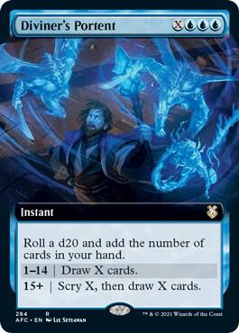 Diviners Portent Extended Art 284 (Commander: Adventures in the Forgotten Realms)  | Good Games Adelaide SA