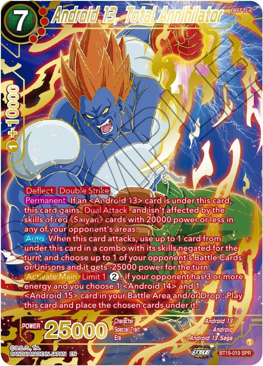 Android 13, Total Annihilator (SPR) (BT19-019) [Fighter's Ambition] | Good Games Adelaide SA
