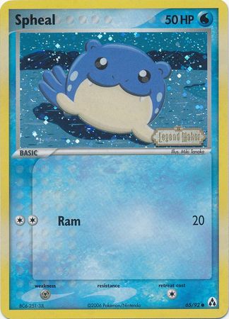 Spheal (65/92) (Stamped) [EX: Legend Maker] | Good Games Adelaide SA