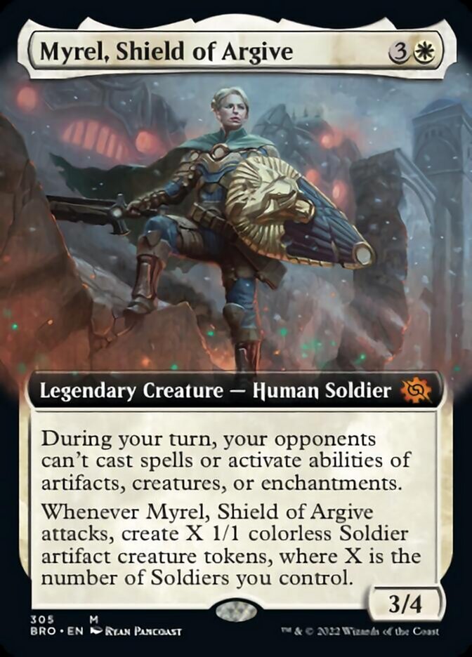 Myrel, Shield of Argive (Extended Art) [The Brothers' War] | Good Games Adelaide SA