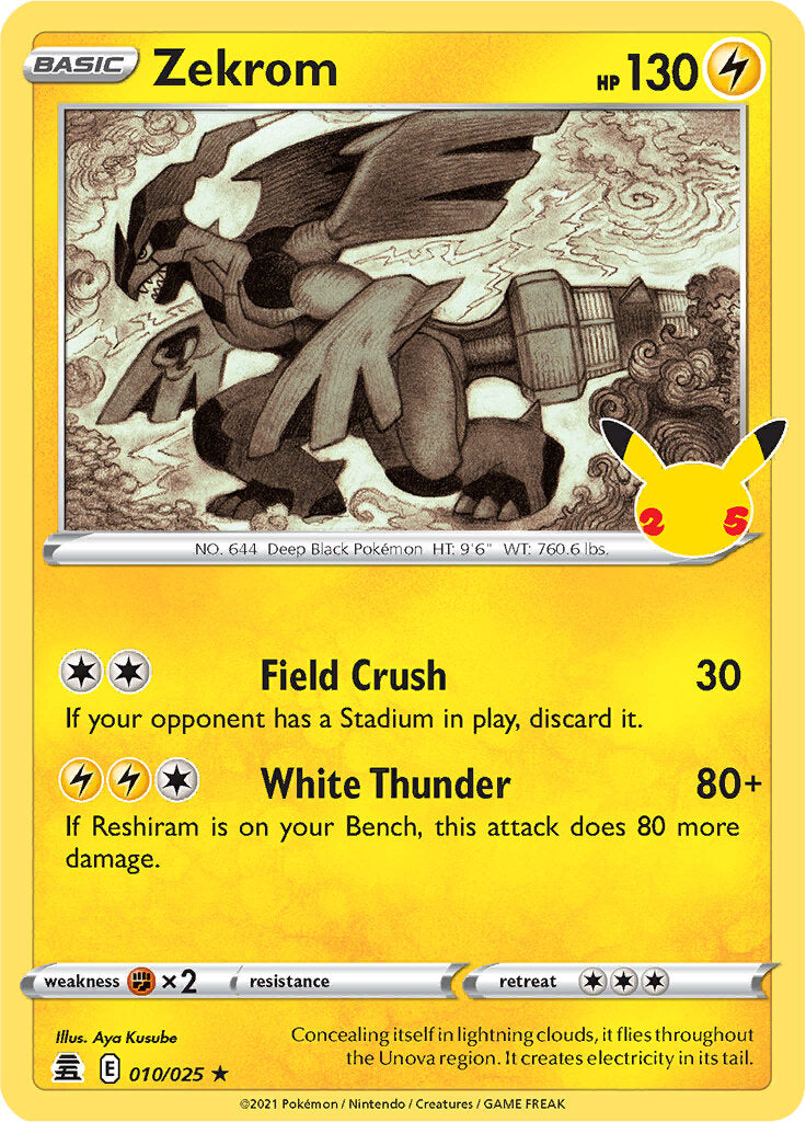 Zekrom (010/025) [Celebrations: 25th Anniversary] | Good Games Adelaide SA