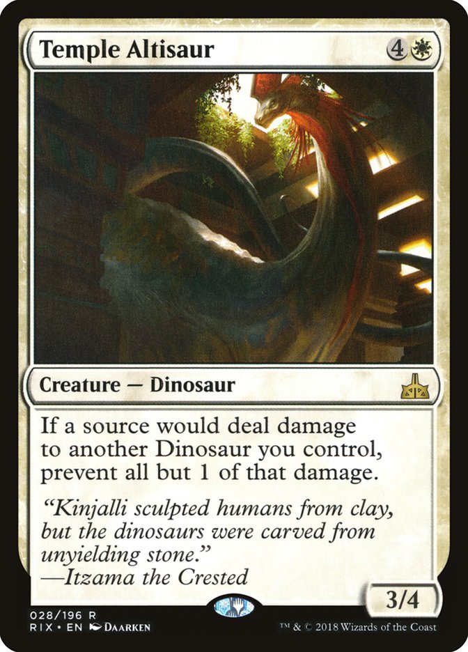 Temple Altisaur [Rivals of Ixalan] | Good Games Adelaide SA