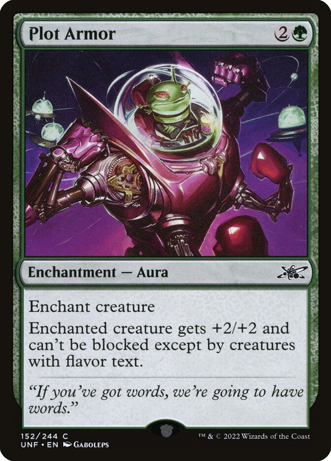 Plot Armor 152 (Unfinity)  - Foil | Good Games Adelaide SA
