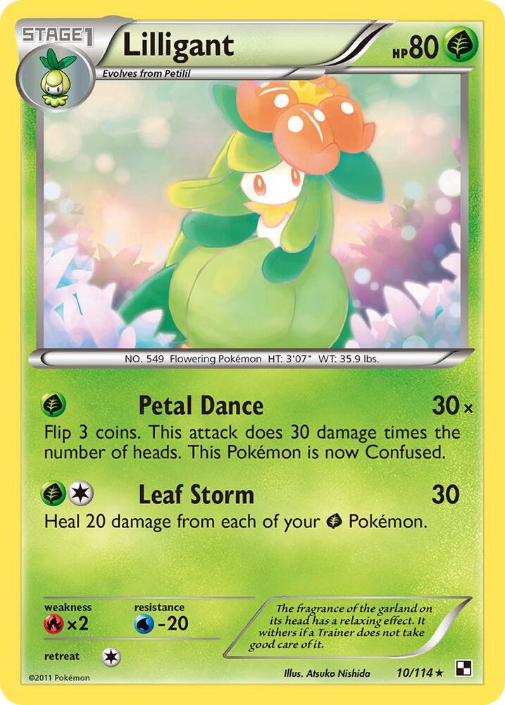 Lilligant 10/114 (Black and White)  | Good Games Adelaide SA