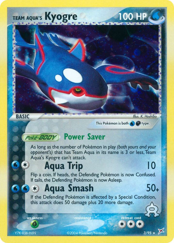 Team Aqua's Kyogre 3/95 (Team Magma vs Team Aqua)  - Holofoil | Good Games Adelaide SA
