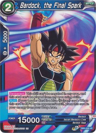 Bardock, the Final Spark [DB3-028] | Good Games Adelaide SA