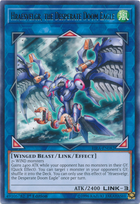 Hraesvelgr, the Desperate Doom Eagle [RIRA-EN082] Rare | Good Games Adelaide SA