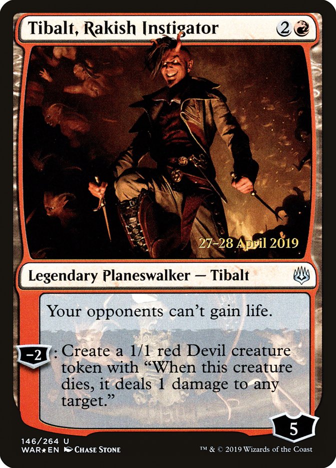 Tibalt, Rakish Instigator  [War of the Spark Prerelease Promos] | Good Games Adelaide SA