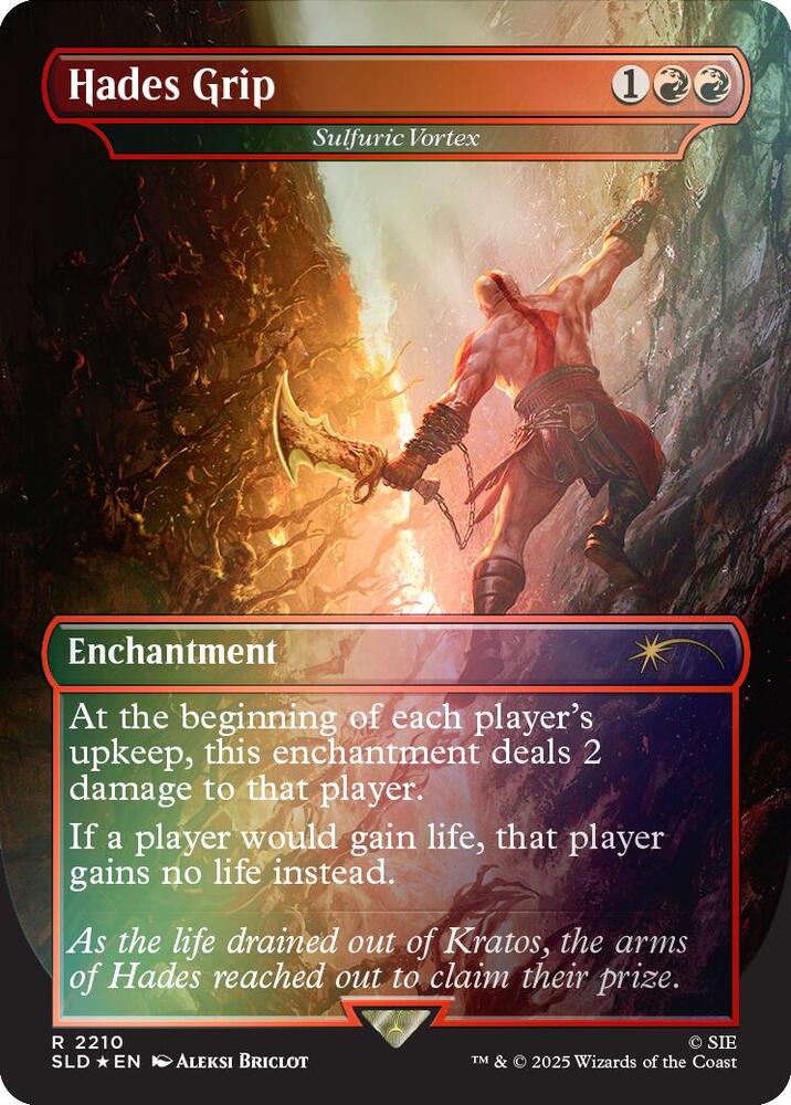 Hades Grip Sulfuric Vortex Rainbow Foil 2210 (Secret Lair Drop Series)  - Foil | Good Games Adelaide SA