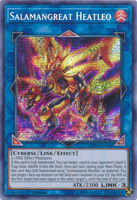 Salamangreat Heatleo [MP19-EN186] Prismatic Secret Rare | Good Games Adelaide SA