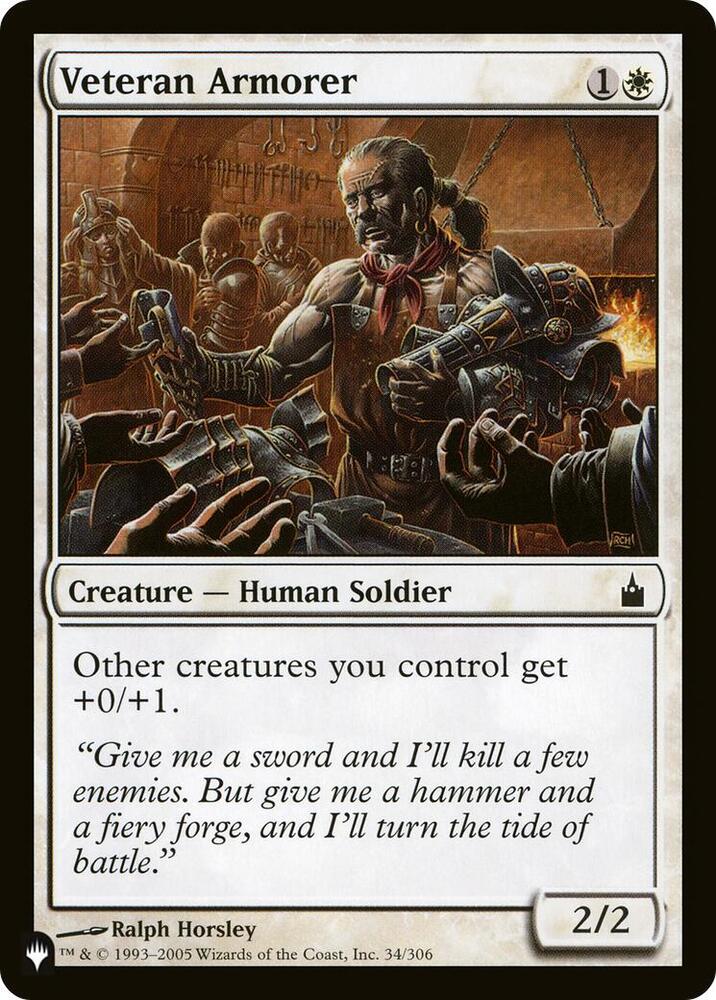 Veteran Armorer 34/306 (The List Reprints)  | Good Games Adelaide SA