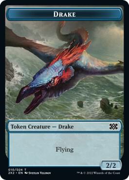 Drake Soldier Double Sided Token 10 // 7 (Double Masters 2022)  - Foil | Good Games Adelaide SA